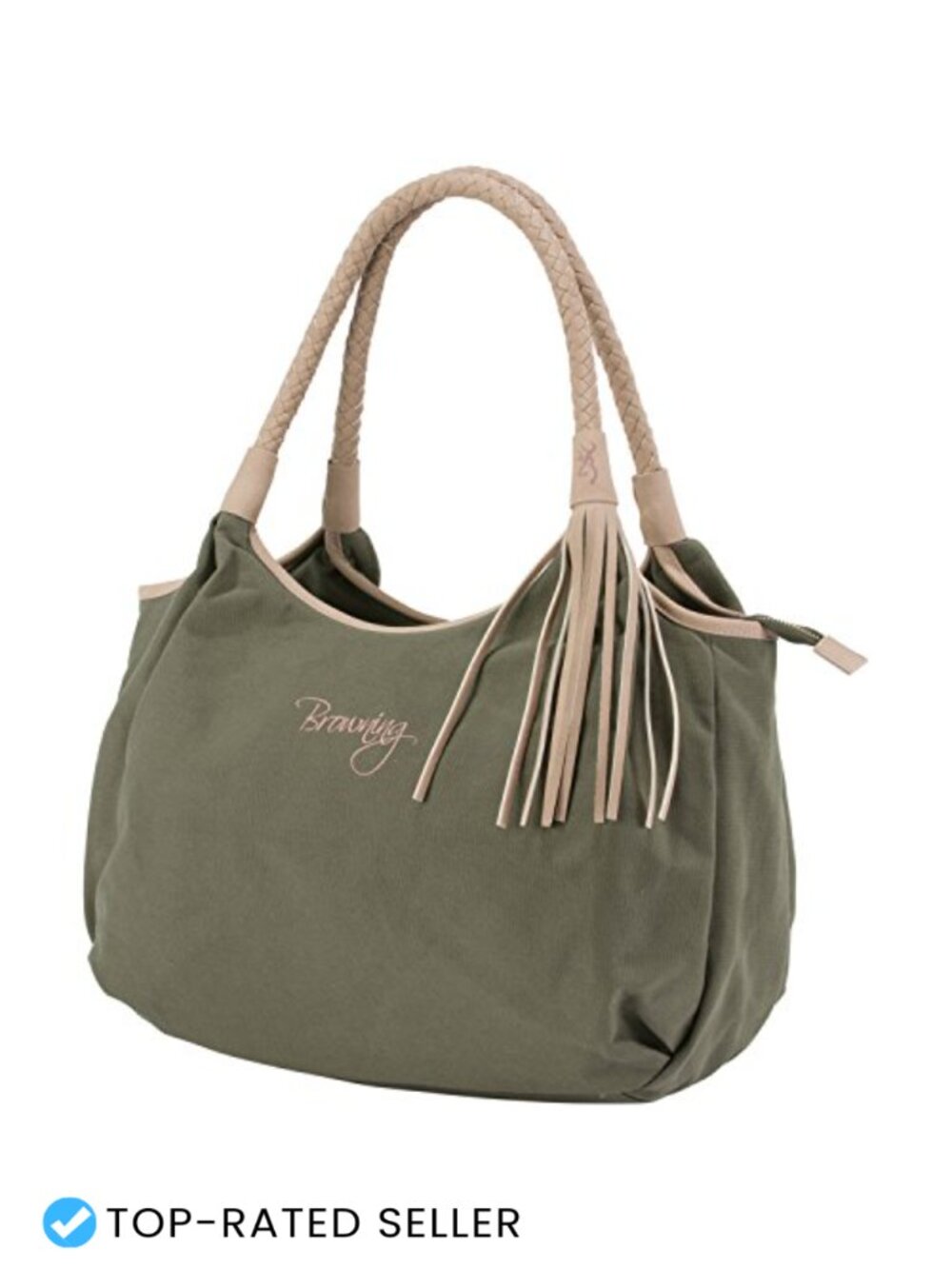 Concealed Carry Purse Lockable Zipper Removable Holster Canvas PU Leather